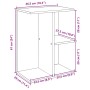 Mesita de noche madera contrachapada blanco 46,5x29x61cm de , Mesitas de noche - Ref: Foro24-858650, Precio: 34,58 €, Descuen...