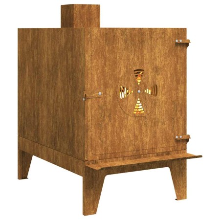 Estufa de camping de acero corten 35x50x60 cm de , Vajillas y utensilios de cocina para camping - Ref: Foro24-859841, Precio:...