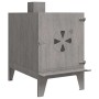 Estufa de camping de acero corten 35x50x60 cm de , Vajillas y utensilios de cocina para camping - Ref: Foro24-859841, Precio:...