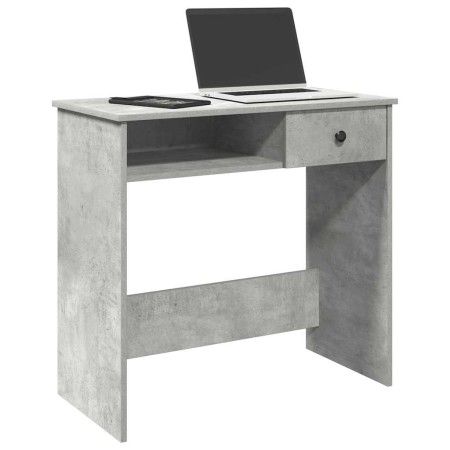 Escritorio de madera contrachapada gris hormigón 80x40x75 cm de , Escritorios - Ref: Foro24-860475, Precio: 62,44 €, Descuent...