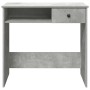 Escritorio de madera contrachapada gris hormigón 80x40x75 cm de , Escritorios - Ref: Foro24-860475, Precio: 62,44 €, Descuent...