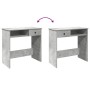 Escritorio de madera contrachapada gris hormigón 80x40x75 cm de , Escritorios - Ref: Foro24-860475, Precio: 62,44 €, Descuent...