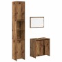 Juego de muebles de baño 3 piezas madera ingeniería envejecida de , Muebles de baño - Ref: Foro24-3328565, Precio: 163,22 €, ...