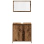 Juego de muebles de baño 3 piezas madera ingeniería envejecida de , Muebles de baño - Ref: Foro24-3328565, Precio: 163,22 €, ...