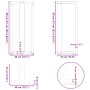 Patas de mesa de bar forma T 2 uds acero negro 40x35x(90-91) cm de , Patas para mesas - Ref: Foro24-4013072, Precio: 163,65 €...