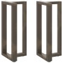 Patas de mesa bar forma T 2 uds acero natural 50x35x(90-91) cm de , Patas para mesas - Ref: Foro24-4013079, Precio: 130,84 €,...