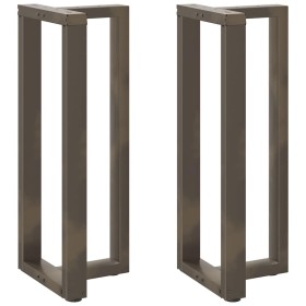 Patas mesa bar forma T 2 uds acero natural 50x35x(100-101) cm de , Patas para mesas - Ref: Foro24-4013091, Precio: 159,38 €, ...