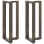 Patas mesa bar forma T 2 uds acero natural 50x35x(100-101) cm de , Patas para mesas - Ref: Foro24-4013091, Precio: 159,38 €, ...