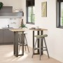 Patas mesa bar forma T 2 uds acero natural 50x35x(100-101) cm de , Patas para mesas - Ref: Foro24-4013091, Precio: 159,38 €, ...