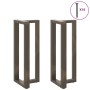 Patas mesa bar forma T 2 uds acero natural 50x35x(100-101) cm de , Patas para mesas - Ref: Foro24-4013091, Precio: 159,38 €, ...