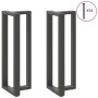 Patas mesa bar forma T 2 uds acero antracita 40x35x(110-111)cm de , Patas para mesas - Ref: Foro24-4013098, Precio: 138,56 €,...