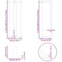 Patas mesa bar forma T 2 uds acero antracita 40x35x(110-111)cm de , Patas para mesas - Ref: Foro24-4013098, Precio: 138,56 €,...