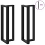 Patas de mesa bar forma T 2 uds acero negro 50x35x(110-111) cm de , Patas para mesas - Ref: Foro24-4013100, Precio: 150,80 €,...