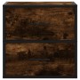 Mesitas de noche pared 2 uds color roble ahumado 40x31x39,5 cm de , Mesitas de noche - Ref: Foro24-848729, Precio: 77,95 €, D...