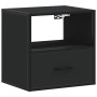 Mesita de noche de pared negra 40x31x39,5 cm de , Mesitas de noche - Ref: Foro24-848734, Precio: 42,01 €, Descuento: %