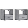 Mesitas de noche de pared 2 unidades gris sonoma 40x31x39,5 cm de , Mesitas de noche - Ref: Foro24-848741, Precio: 69,55 €, D...