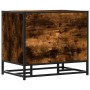 Banco zapatero madera de ingeniería roble ahumado 60x40x53,5 cm de , Bancos para recibidores y almacenamiento - Ref: Foro24-8...