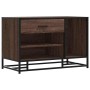 Banco zapatero madera de ingeniería marrón roble 80x40x53,5 cm de , Bancos para recibidores y almacenamiento - Ref: Foro24-84...