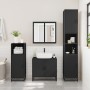 Armario de baño con espejo madera ingeniería negro 65x20x60 cm de , Tocadores de baño - Ref: Foro24-849254, Precio: 85,68 €, ...