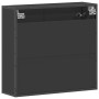 Armario de baño con espejo madera ingeniería negro 65x20x60 cm de , Tocadores de baño - Ref: Foro24-849254, Precio: 85,68 €, ...