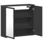 Armario de baño con espejo madera ingeniería negro 65x20x60 cm de , Tocadores de baño - Ref: Foro24-849254, Precio: 85,68 €, ...