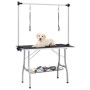 Mesa de aseo para perros ajustable con 2 lazos y cesta de vidaXL, Productos de higiene para mascotas - Ref: Foro24-171070, Pr...