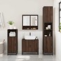 Armario con espejo baño madera marrón roble 65x20x60 cm de , Tocadores de baño - Ref: Foro24-849263, Precio: 80,79 €, Descuen...