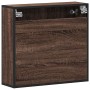 Armario con espejo baño madera marrón roble 65x20x60 cm de , Tocadores de baño - Ref: Foro24-849263, Precio: 80,79 €, Descuen...