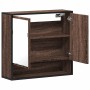 Armario con espejo baño madera marrón roble 65x20x60 cm de , Tocadores de baño - Ref: Foro24-849263, Precio: 80,79 €, Descuen...