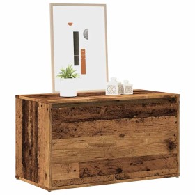 Banco de pasillo de aglomerado madera vieja 80x40x45 cm de , Bancos para recibidores y almacenamiento - Ref: Foro24-856752, P...