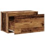 Banco de pasillo de aglomerado madera vieja 80x40x45 cm de , Bancos para recibidores y almacenamiento - Ref: Foro24-856752, P...