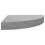 Estante de esquina de pared 2 uds MDF gris hormigón 35x35x3,8cm en Estanterías | Comprar online en Foru.es