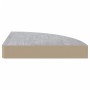 Estante de esquina de pared 2 uds MDF gris hormigón 35x35x3,8cm en Estanterías | Comprar online en Foru.es