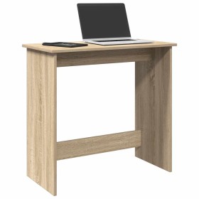 Escritorio madera contrachapada color roble Sonoma 80x40x75 cm de , Escritorios - Ref: Foro24-860456, Precio: 49,25 €, Descue...