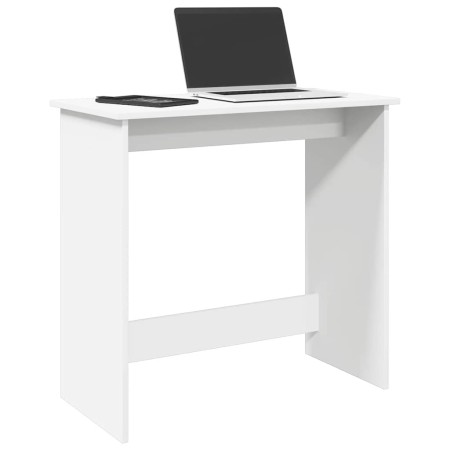 Escritorio de madera contrachapada blanco 80x40x75 cm de , Escritorios - Ref: Foro24-860454, Precio: 42,88 €, Descuento: %