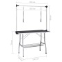Mesa de aseo para perros ajustable con 2 lazos y cesta de vidaXL, Productos de higiene para mascotas - Ref: Foro24-171070, Pr...