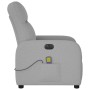 Sillón reclinable de masaje eléctrico tela gris nube de , Sillones - Ref: Foro24-3302971, Precio: 245,55 €, Descuento: %