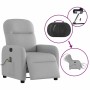 Sillón reclinable de masaje eléctrico tela gris nube de , Sillones - Ref: Foro24-3302971, Precio: 245,55 €, Descuento: %