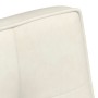 Banco de terciopelo color crema 110x74x84 cm de , Bancos - Ref: Foro24-4012345, Precio: 135,50 €, Descuento: %