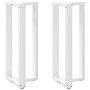 Patas de mesa bar forma T 2 uds acero blanco 40x35x(100-101) cm de , Patas para mesas - Ref: Foro24-4013085, Precio: 136,28 €...