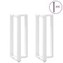 Patas de mesa bar forma T 2 uds acero blanco 40x35x(100-101) cm de , Patas para mesas - Ref: Foro24-4013085, Precio: 136,28 €...