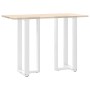 Patas de mesa bar forma T 2 uds acero blanco 40x35x(100-101) cm de , Patas para mesas - Ref: Foro24-4013085, Precio: 136,28 €...