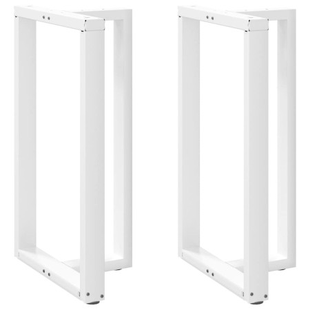 Patas de mesa bar forma T 2 uds acero blanco 60x35x(100-101) cm de , Patas para mesas - Ref: Foro24-4013093, Precio: 140,63 €...