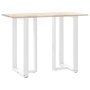 Patas de mesa bar forma T 2 uds acero blanco 60x35x(100-101) cm de , Patas para mesas - Ref: Foro24-4013093, Precio: 140,63 €...