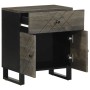 Mesita de noche madera maciza de mango negra 50x33x60 cm de , Mesitas de noche - Ref: Foro24-4017695, Precio: 81,86 €, Descue...