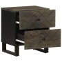 Mesitas de noche 2 uds madera maciza de mango negro 40x33x46 cm de , Mesitas de noche - Ref: Foro24-4017683, Precio: 133,69 €...