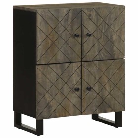 Aparador negro 60x33x75 cm madera maciza mango de , Almacenamiento para CD y DVD - Ref: Foro24-4017710, Precio: 108,25 €, Des...