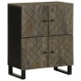 Aparador negro 60x33x75 cm madera maciza mango de , Almacenamiento para CD y DVD - Ref: Foro24-4017710, Precio: 108,25 €, Des...