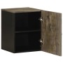 Mueble de baño de pared de madera maciza mango negro 38x33x48cm de , Muebles de baño - Ref: Foro24-4017704, Precio: 63,50 €, ...