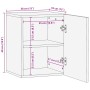 Mueble de baño de pared de madera maciza mango negro 38x33x48cm de , Muebles de baño - Ref: Foro24-4017704, Precio: 63,50 €, ...